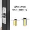 4Pcs Locking Tongue Hardware Universals Single Lockbody Tongue Round Ball Door Knob Body Lock Core Easy to Install