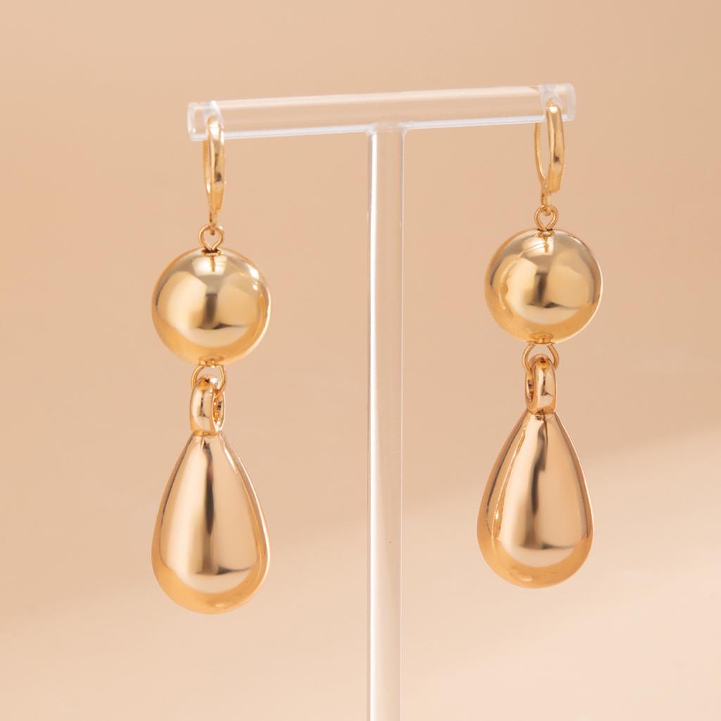 Elegant Ball with Droplet Pendant Earrings for Women Trendy Ladies Drop Earrings Hanging Accessories 2026 Fashion Jewelry Female