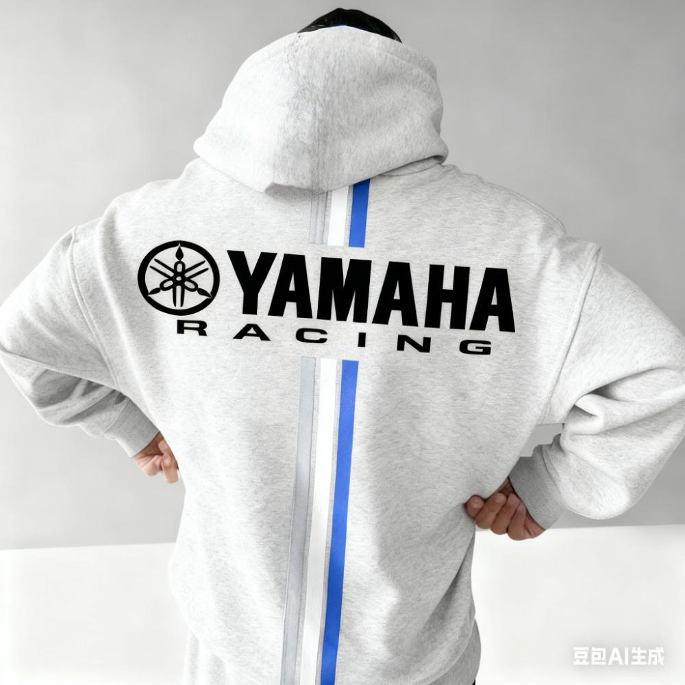 2026 Neues Yamaha Neues Herbst- und Winter-Baumwoll-Kapuzensweatshirt für Herren und Damen, übergroß, bequem und warm, Weihnachtsgeschenk