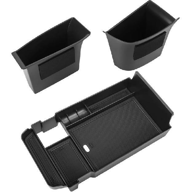 Center Console Organizer Compatible With -2025 Mazda CX-30 Accessories, 2PC Armrest Tray With Driver And Front Passenger Side Door Handle Organizer Center Console Organizer