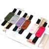 1pc Heart-Shaped PU Leather Elastic Band Pen Clip, Notebook Holder, Pen Insert, Simple PU Leather Pen Accessory for Pocket