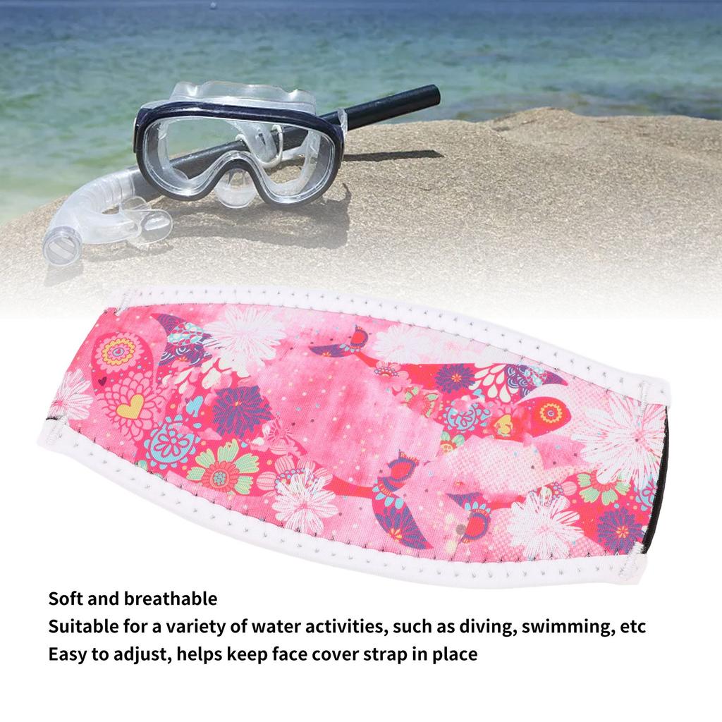 Diving Goggles Strap Cover Double Layer Neoprene Dive Face Cover Strap Hair Protector for Swimming Snorkeling