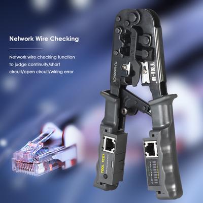 TNI-U TU-5684CR 2-in-1-Crimp- und Prüfzange für Drähte RJ11 RJ12 RJ45 Kabelcrimper Abisolierzange C