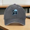 Three Wolves Howling Under ICY Full Moon Gray Wolf Casual Baseball Cap Spring  Trucker Hat Adjustable Tennis Skate Hip Hop Hats