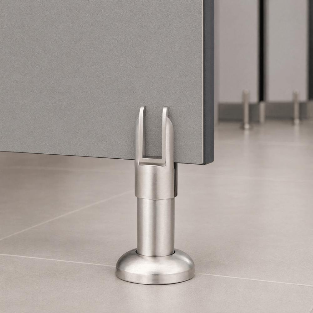 Adjustable Support Foot Stainless Steel Partition Bracket Secure Partition Hardware Bathroom