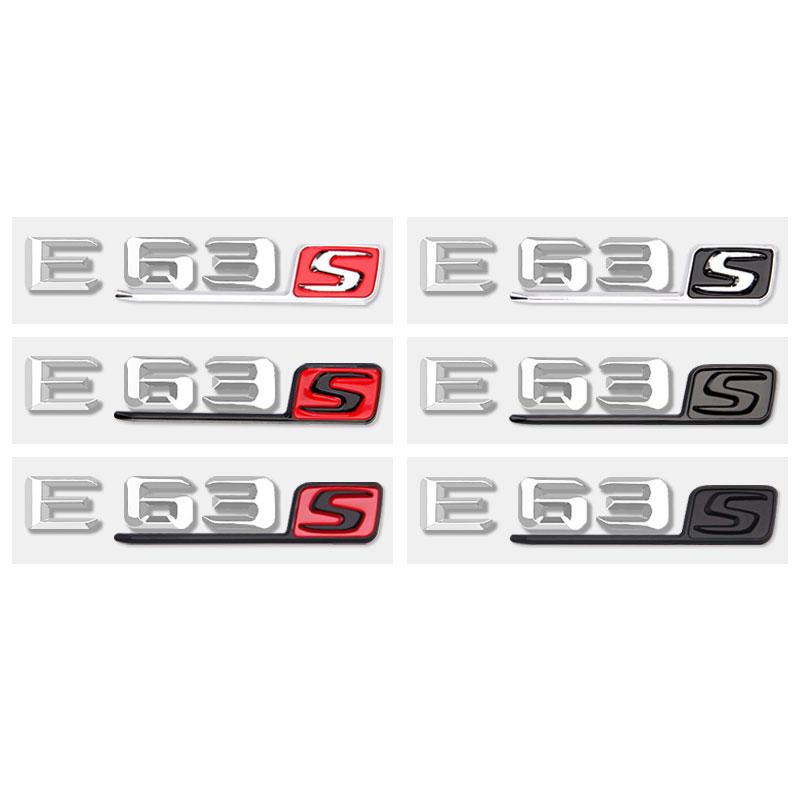 MLAI6 E63S Logo Badge Car Stickers for Mercedes Benz E63 Refitted Eclass 6.3AMG Fender Side Labelflag New Old Rear Trunk Displacement