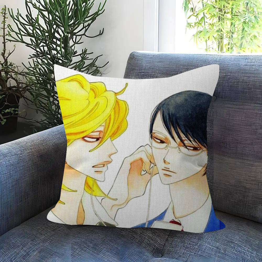 Anime Doukyuusei Rihito Sajo Hikaru Kusakabe Cushion Cover Inches Farmhouse Decor Home Throw Pillow Covers For Couch Decorations