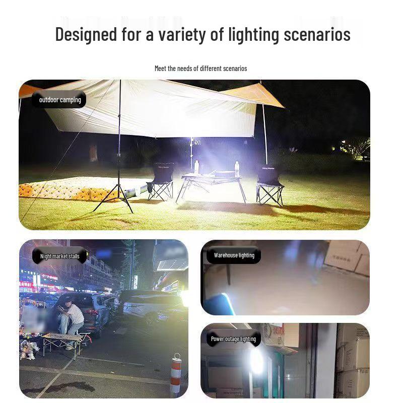 Rechargeable LED Emergency & Fill Light for Outdoor, Camping, and Night Markets