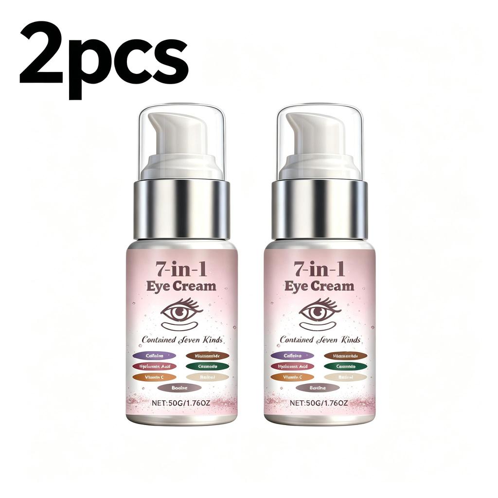 Seven-in-one care eye cream, gentle care, improves sagging eye area, moisturizes and moisturizes non-sticky commuter portable pack