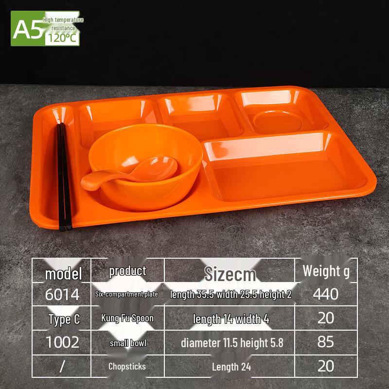 Melamine Compartment Food Tray