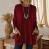 Women's Fashion Casual ,color Long,sleeved Top