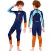 2.5mm Kids Boys Full Wetsuit Long Sleeve Thermal Dive Suit Snorkeling Surfing Swimming Water Sports Protection