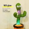 Dancing, Singing, and Light-Up Talking Cactus Plush Toy for Kids