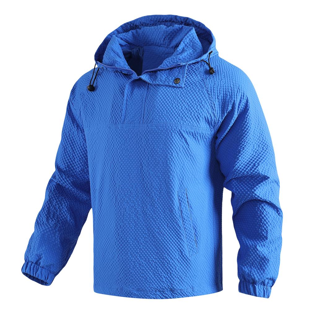 Spring and Autumn Style Hooded Outdoor Sports Casual Loose Fitting Pullover Hooded Jacket Men's Jacket Couple Top
