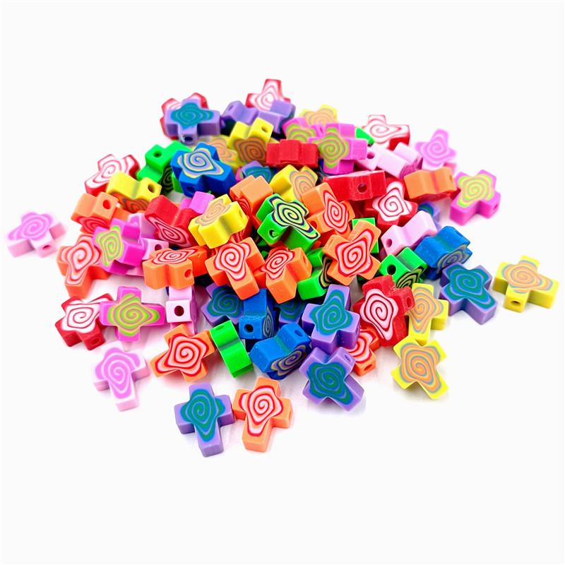 Home Party Supplies Handmade Material Butterfly Heart Mixed Color Creative 10Pcs DIY Jewelry Accessories Peadants Cartoon Fish Star Loose Beads