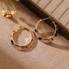2025 New Leopard Print Hoop Earrings: Exaggerated, Unique, Retro High-End Design for a Stylish and Slimming Look