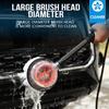 Rotary round high pressure water gun car wash brush for