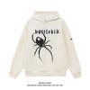 Black Spider Hooded Sweater Loose Couple Coat Tide