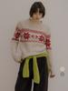 Peulibeo07 Alpaca Blended Nordic Snow Knit [Frfa03Nt01]_2Color