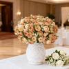 Artificial Flowers Silk Rose Tea Bud Valentine's Wedding Brial Bouquet Photography Background Home Room Decora Table Gifts cheap
