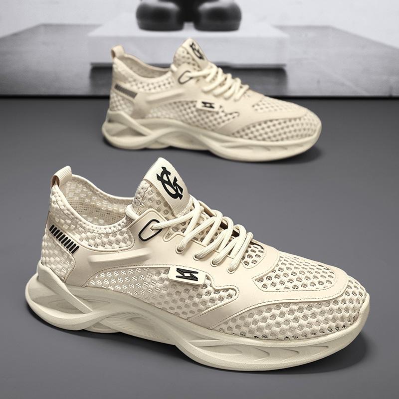 

Men s shoes four seasons comfortable casual versatile lace-up low-top shoes fashion trend sports shoes mesh breathable shoes 39