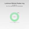 50/100Pcs Fluorescent Circle Canopy Tent Nail Luminous Ring O-shaped Reflective Light Warning Outdoor Camping Hiking Accessories