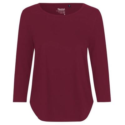 Neutrales Damen 3/4-Arm T-Shirt