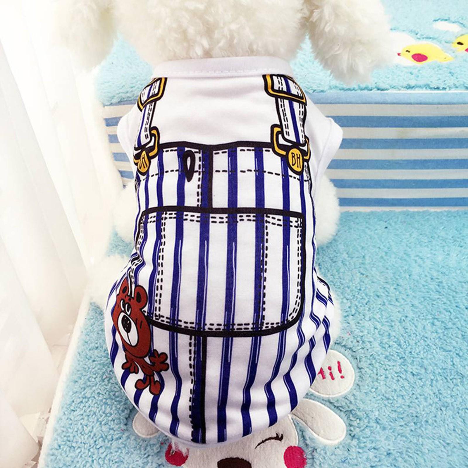 

Одежда для щенков собак, жилет с искусственными ремнями, рубашка, хлопковая одежда для собак, весенне-летняя одежда для щенков, футболка L чёрный