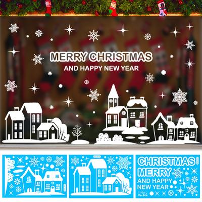 Christmas Stickers Shopping Mall Window Stickers Childrens Room Stickers Wall Stickers Set Christmas Decoration