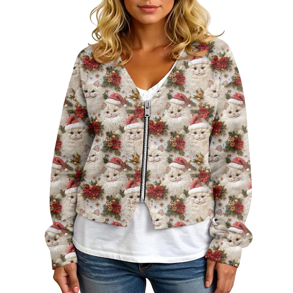 Womens Zip Up Sweaters Sweatshirts Long Sleeve Oversized Jackets Soft Casual Loose Tunic Tops