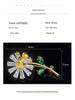 Zircon Daisy Brooch: Japanese & Korean Style Corsage for Women's Suits