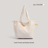 Lazy Tote Commuter New Art and Art Hundred Shoulder Embroidery Large Capacity Portable Canvas Bag