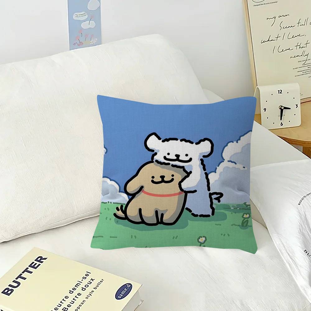 Cartoon Line Dog  Cushion Cover Decorative Pillow Sofa Home Decor case pillow cases
