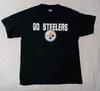Pittsburgh Go Steelers NFL Pgh Football Tshirt Large Black Cotton Shirt Vtg Unisex T-Shirt