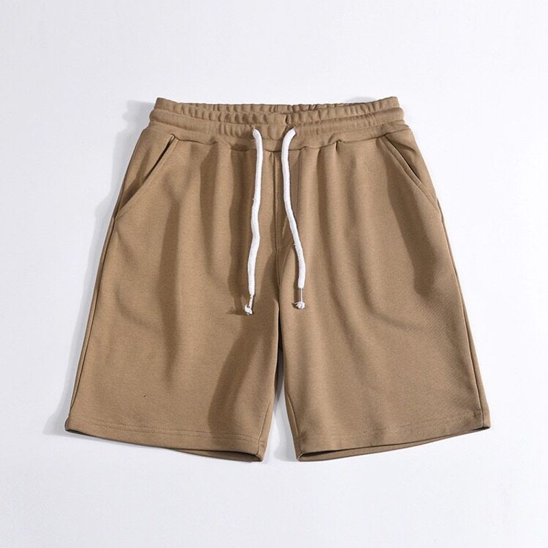 Export Balance Cargo with Logo Cut off Men Terry Cotton Shorts Summer Loose Sports and Leisure Export Parka Beach Shorts