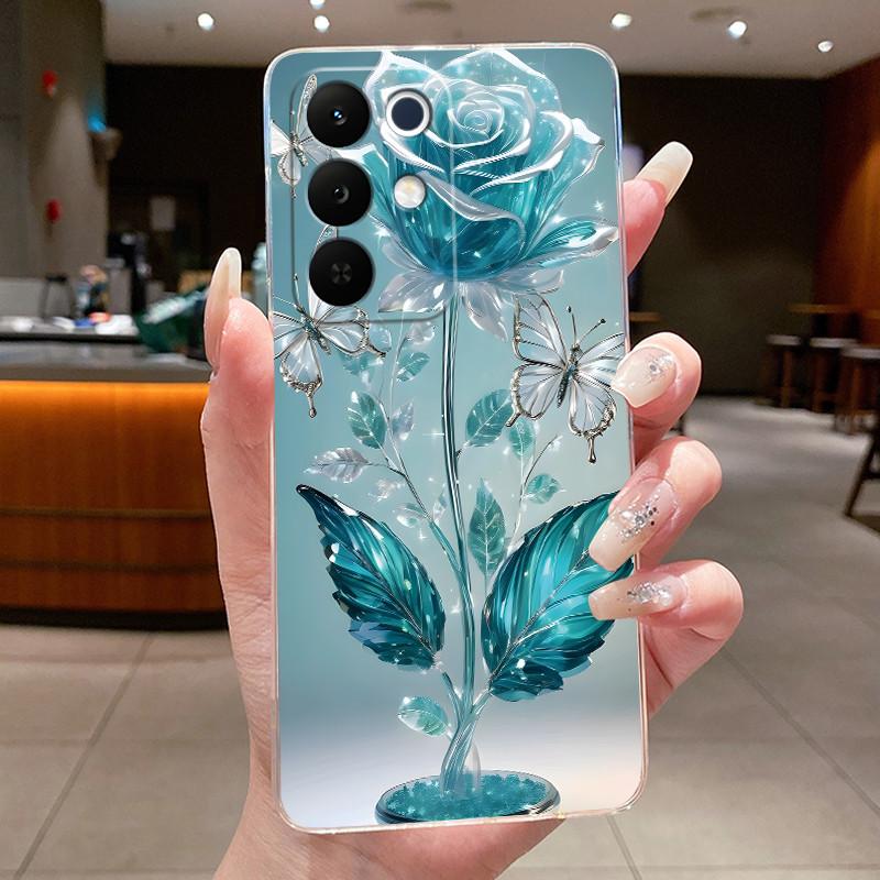 For Realme C85 Pro Case 2025 Clear Fashion Butterfly Flower Soft TPU Silicone Phone Cell Cover for RealmeC85 Pro 4G RMX5555 Case