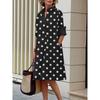 Autumn Minimalist Long Sleeved Mid Length Dresses