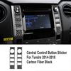 2x Carbon Fiber Central Console Volume Switch Cover Trim For Toyota Tundra 14-18