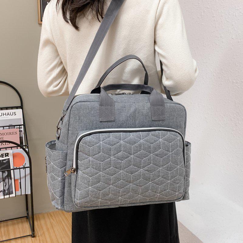 Large Capacity Multifunctional Maternity & Baby Crossbody Bag with Wet/Dry Separation