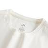 Anta Loose Short Sleeve Knitted T-Shirt Women tops Ivory-White 962628107-1