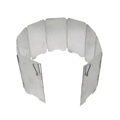 9 platten Faltbare Gas Herd Windschutzscheibe Outdoor Camping Kochen Brenner Winddicht Bildschirm Aluminium Legierung Outdoor Herd Wind Schild