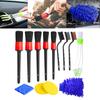 13x Car Detailing Brush Set Dashboard Air Outlet Clean Brush Tools Dashboard Interior Exterior Leather Air Vents