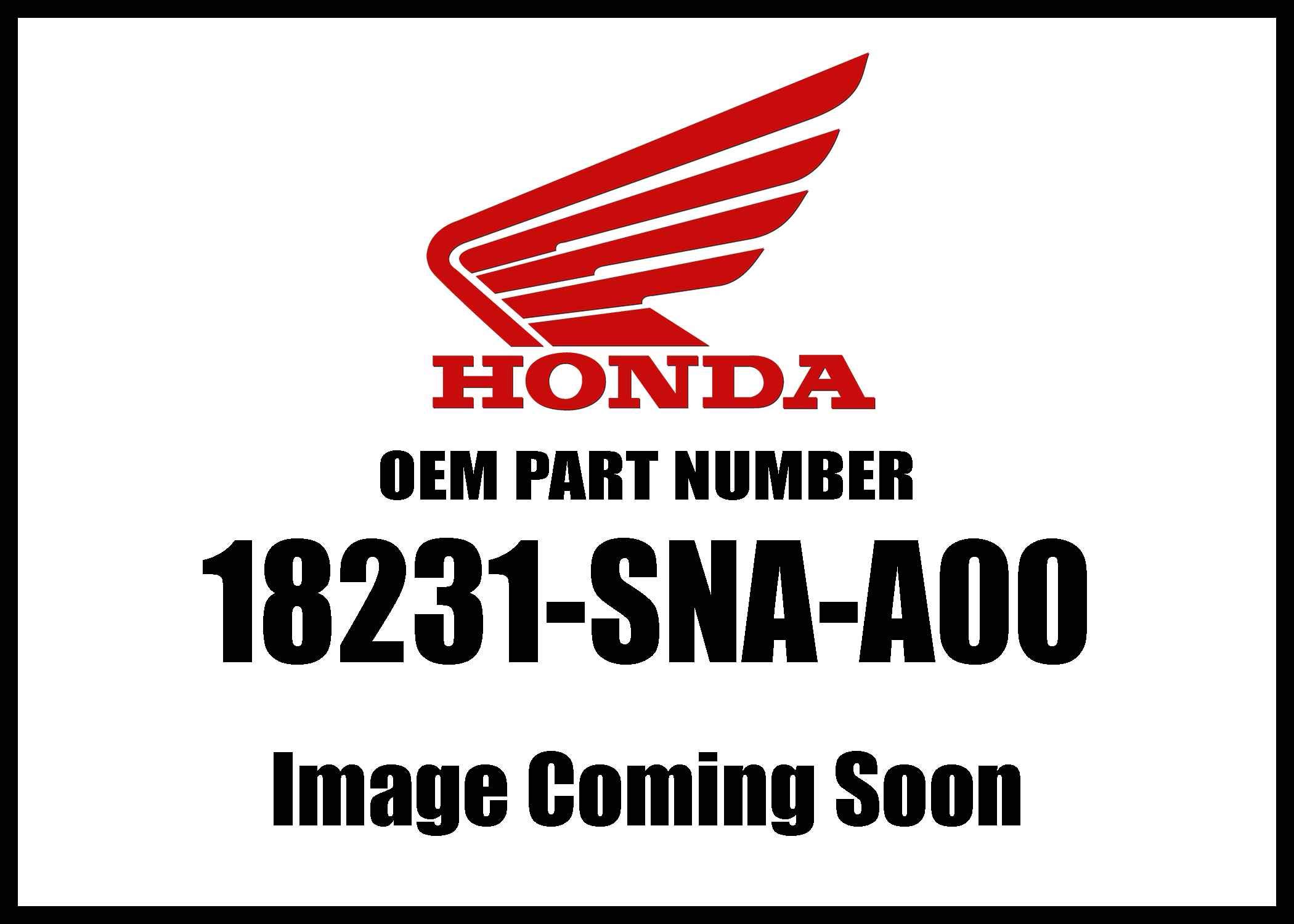

Genuine Honda Flexible Joint Bolt Part Number B, 18231-SNA-A00