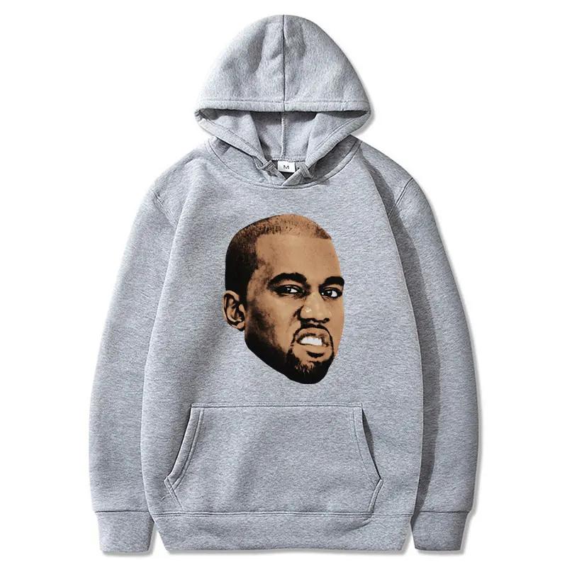 Rapper Kanye West Vintage Style Hoodie Men Women Hip Hop Gothic Sportwear Casual Oversized Cool Warm Sweatshirt Male Streetwear
