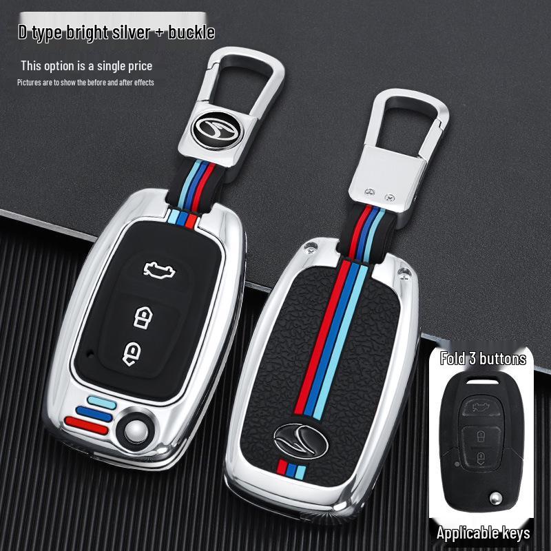 Kompatibel mit Southeast Lingzhi V5/V6 Autoschlüssel: Faltbares Metall Fernbedienungsschlüssel Gehäuse Abdeckung