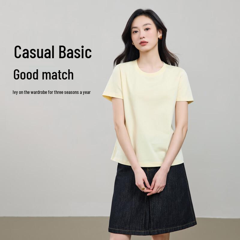 ESE-Y Women's Pure Cotton Short Sleeve T-Shirt