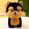 Liebliche Husky Haustiere Simulation Flauschiger Welpe Weiche Puppe Niedlicher Kleiner Chow Pomeranian Corgi Plüschtiere mit Anhänger Geschenk Für Mädchen 25-50cm