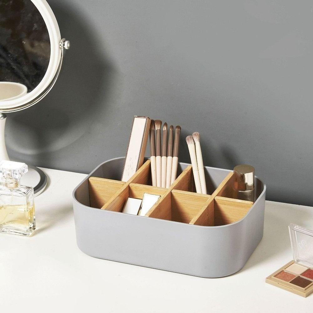 Przechowywanie Kosmetyków Pudełko do Przechowywania na Biurko Wielofunkcyjny Uchwyt na Pilot do TV Trwały Organizer do Salonu