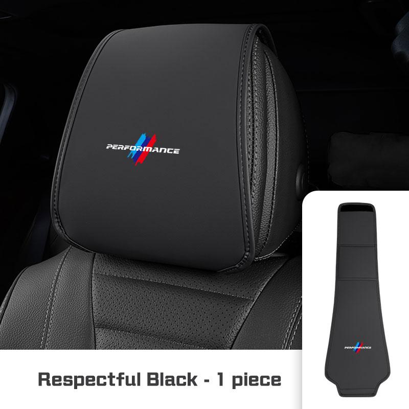 

Leather Car Headrest Cover For BMW M M3 E36 E39 E46 E60 E91 F48 F25 F15 F10 F20 F01 X1 X3 X5 Seat Head Pillow Cover Accessories