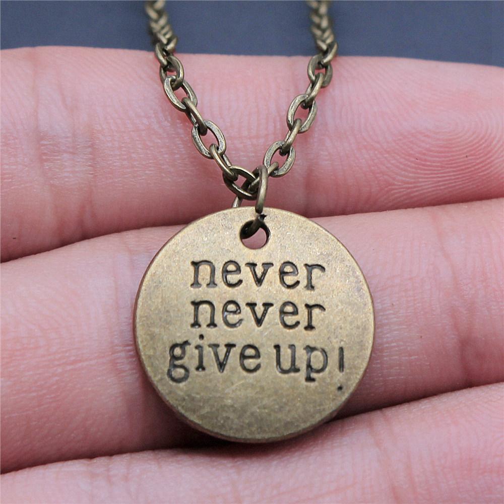 Necklace On The Neck 43cm Chain Round Tags Friendship Vintage Jewelry Supplies QN063